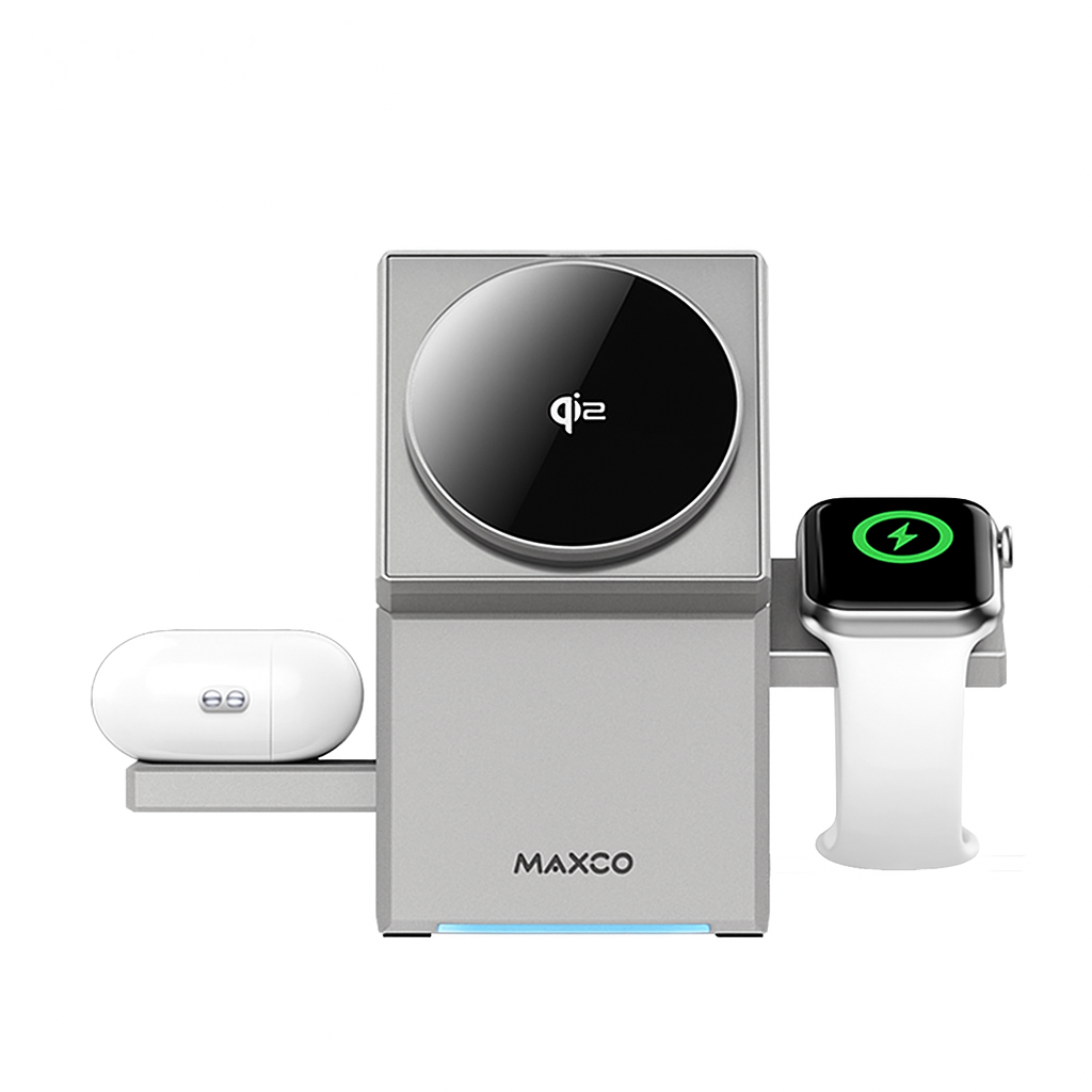 MaxCo 3-in-1 Ladegerät - Qi2 Wireless